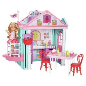 Mattel Italy . Dwj50 - Barbie La Casa Di Chelsea 27X35X7.5Cm +3