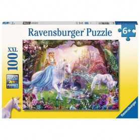Ravensburger . 12887 - Puzzle 100 Pz Xxl Unicorno Magico +6Anni