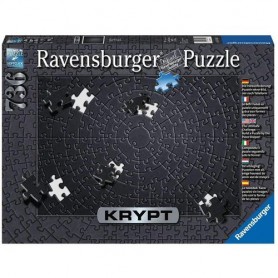 Ravensburger . 15260 - Puzzle Krypt Black 736 Pezzi
