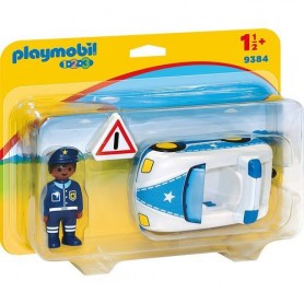 Playmobil 9384 - Playmobil 9384 Auto Polizia 1.2.3        24X7X18,5Cm