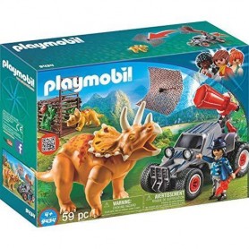 Playmobil 9434 - Playmobil 9434 Fuoristrada Con Rete Per I Dinosauri
