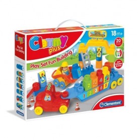 Clementoni 17176 - Clemmy Plus Play Set Fun Building +18M 38.5X28.5X7.8Cm Clementoni