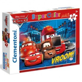 Clementoni 23669 - Puzzle Maxi 104Pz Disney Cars Vroom! Supercolor 6X39,6X27,8Cm