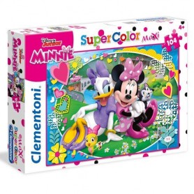 Clementoni  23708 - Puzzle Maxi Pz.104 Minnie Happy Helpers  6X39,6X27,8Cm  Supercolor