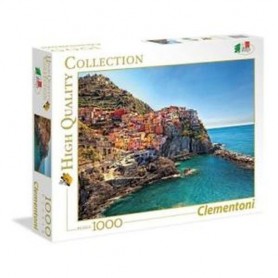 Clementoni  39452 - Puzzle Pz.1000 Italian Coll. Manarola    98X33Cm   Scatola 40X21X6Cm