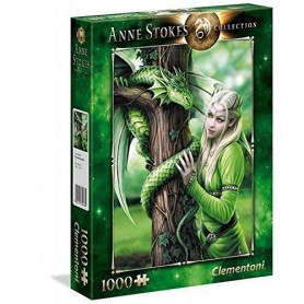 Clementoni 39463 - Puzzle Pz.1000 Anne Stokes Kindred Spir.