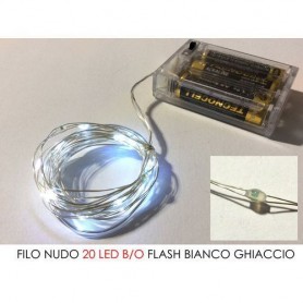 General Trade  450805 - Filo Nudo 20 Led B/O Flash B.Freddo