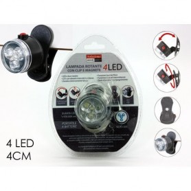 General Trade  513235 - Lampada 4Led Rotante C/Clip E Magnete