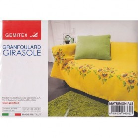 Gemitex  0820Matrigir - Gran Foulard Matrimoniale Girasole