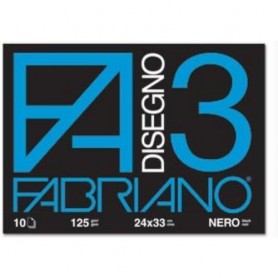 Fedrigoni 4001017 - Fabriano 3 Album Nero 24X33