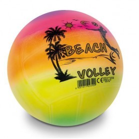 Mondo 02340/Sgonf - Pallone Beach Volley Rainbow D.216 Sgonf Multicolore C/Scritta E Disegno *