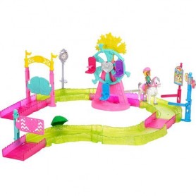 Mattel . Fhv70 - Barbie Parti E Vai: Il Luna Park Pony Motorizzato 32,5X38X8,5Cm