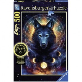 Ravensburger . 13970 - Puzzle Pz 500 Lupo Splendente