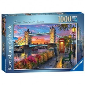 Ravensburger . 15033 - Puzzle Pz 1000 Tower Bridge Al Tramonto