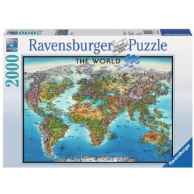 Ravensburger . 16683 - Puzzle Pz 2000 World Map