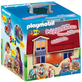 Playmobil 5167 - Playmobil 5167 Casa Delle Bambole Portat Dim.Cm.27,5X29X24.