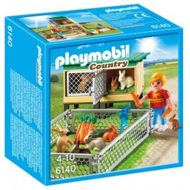 Playmobil 6140 - Playmobil 6140 Recinto Conigli C/Gabbia +1 Pers. + Carote