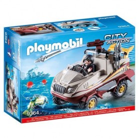 Playmobil 9364 - Playmobil 9364 Auto Anfibia Dei Malviven City Action 25X9X19Cm