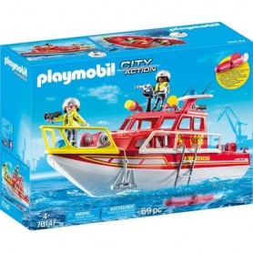 Playmobil 70147 - Playmobil 70147 Barca Vigili Del Fuoco
