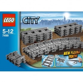 Lego 7499 - City Binari Flessibili 26X19X6Cm