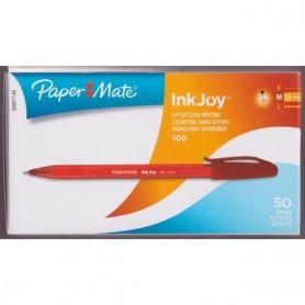 A.N.S. International 957110 - Paper Mate Inkjoy 100 Stick M 1.0 Rosso