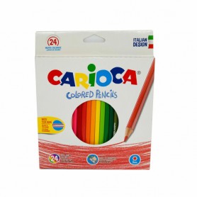Carioca S.P.A. 40381 - Matite Colorate Carioca Scatola 24Pz.