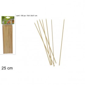 Due Esse 59810 - Spiedini Bambu Pz.100 Cm.25