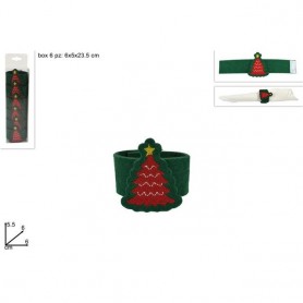 Due Esse Christmas 63768 - Anelli Portatovaglioli Verde C/Albero
