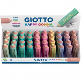 F.I.L.A. 23400 - Giotto Happy Gomma H.6,5 10Colori C.40