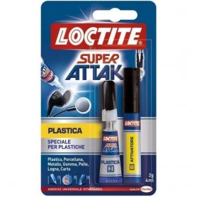 Henkel Italia 1605732 - Loctite Super Attack Plastica 2G +4Ml