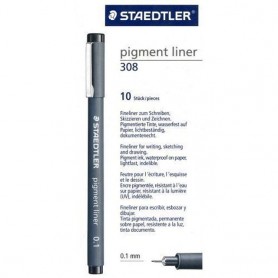 Staedtler 30801 - Pennarello Pigment Liner 0,1 10