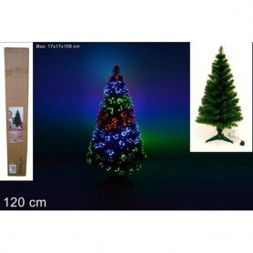 Due Esse Christmas 208072 - Albero Fibra Ottica 120Cm Multicolor